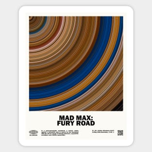 minimal_Mad Max: Fury Road Abstract Circular Movie Sticker